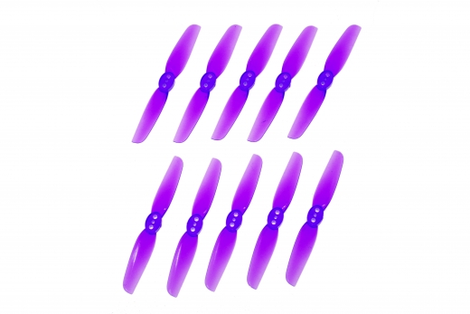 HQ Micro Durable Propeller T65mm mit 1,5mm Welle aus Poly Carbonate in violett je 5xCW und 5xCCW für Toothpick Racer