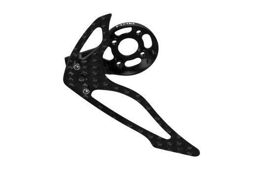 Rakonheli Heckmotorhalterung und Finnen Set aus Carbon in schwarz für Blade 150S