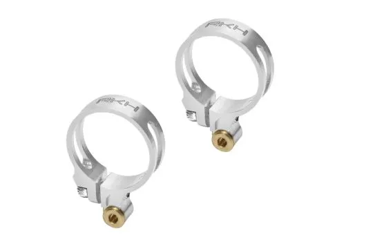 Rakonheli Heckrotorgestängeanlenkungsführung aus Aluminium in silber für Blade Fusion 180