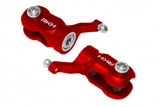 Rakonheli Hauptblatthalter Set aus CNC Aluminium in rot für Blade mCPX BL und mCPX BL2