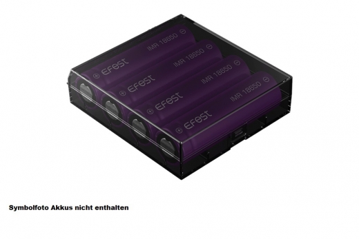 Efest H4 Aufbewahrungs BOX für 4x 18650 Akku  in schwarz