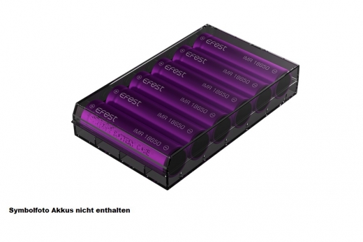 Efest H6 Aufbewahrungs BOX für 6x 18650 Akku in schwarz