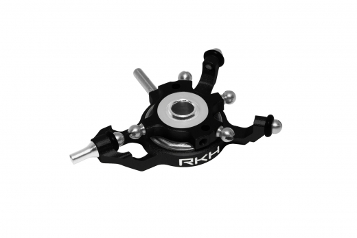 Rakonheli Taumelscheibe für 3Blatt oder 4Blattkopf aus Aluminium in schwarz für Blade mCPX BL2