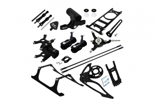 Rakonheli Tuning Set aus CNC Aluminium in schwarz für Blade 150S