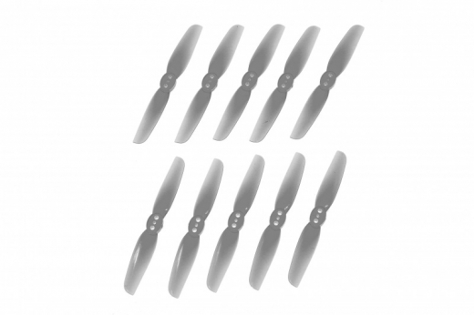 HQ Micro Durable Propeller T65mm mit 1,5mm Welle aus Poly Carbonate in grau je 5xCW und 5xCCW für Toothpick Racer