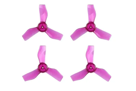 BetaFPV Gemfan 31mm 3Blatt Whoop Propeller 1,0mm Welle in violet transparent für Meteor65