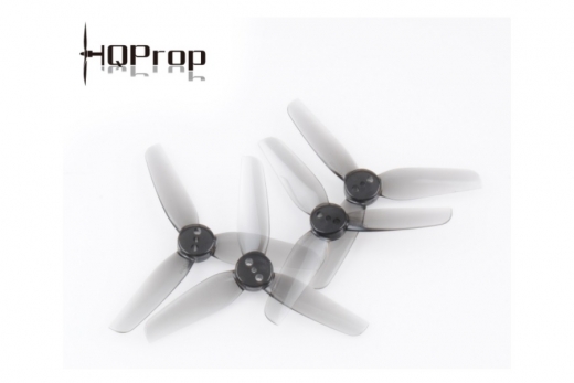 HQ Micro Durable Propeller T65mmx3 mit 1,5mm Welle aus Poly Carbonate in grau transparent je 2xCW und 2xCCW für Toothpick