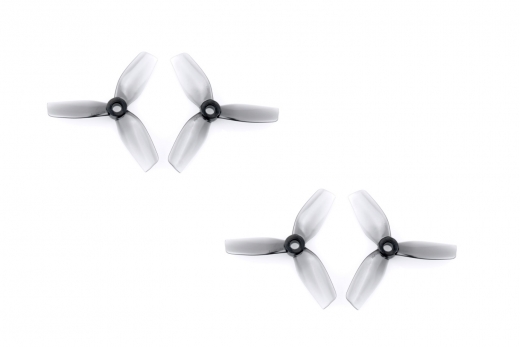 HQ Durable Cinewhoop Propeller 75mmx3 in grau aus Poly Carbonate je 2 Stück CW und CCW