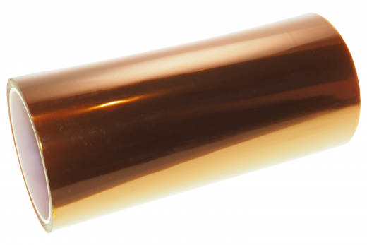 Hochtemperatur Polyimid Klebebandfolie gold/braun bis 350°C, 32 Meter, 200mm Breit 
