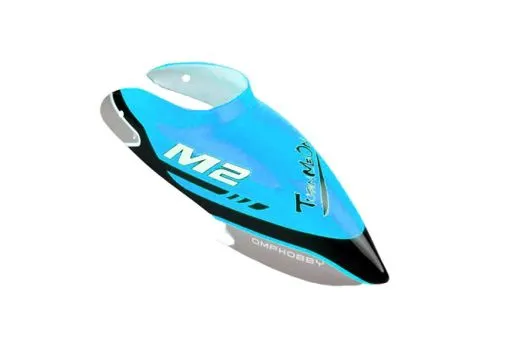 OMPHobby Ersatzteil Kabinenhaube in blau für OMPHobby M2 Heli