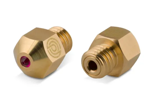 Premium Ruby Messing Nozzle (Rubindüse) MK8 / M6 1Stück 0,6mm