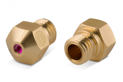 Premium Ruby Messing Nozzle (Rubindüse) MK10 / M7 1Stück 0,4mm