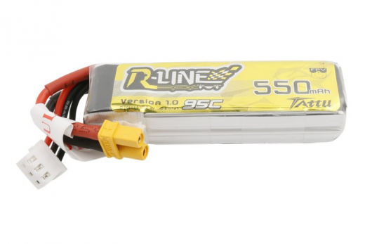 Tattu R-Line LiPo Akku 550mAh 7,4V 95C 2S1P mit XT30