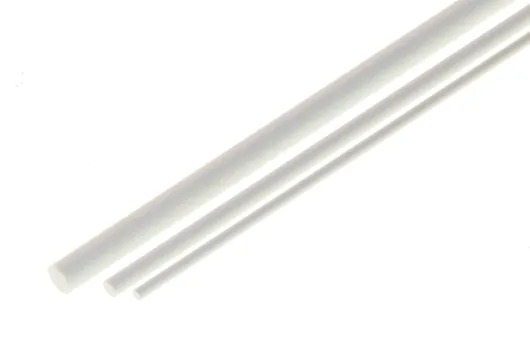 Kunststoffstab rund aus ASA Ø 6,0mm weiß 1 Meter
