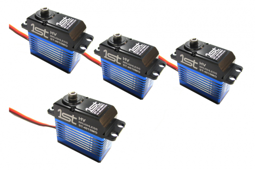 1st Brushless Servoset HV Digital 3x Taumelscheibenservo ST-4010MG 1x Heckservo ST-4015MG