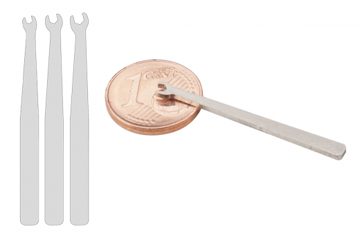 Micro Maulschlüssel Set 3teilig 1mm, 1,3mm und 1,5mm 