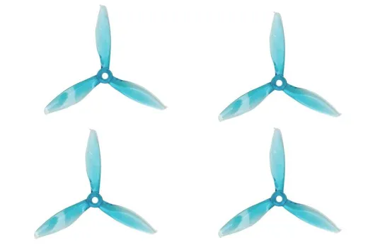 Gemfan FPV Race Propeller FLASH 5149 5,1x4,9x3 in blau transparent