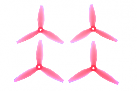 HQ Durable Prop Propeller 5X4,5X3V3 aus Poly Carbonate in pink transparent je 2CW+2CCW
