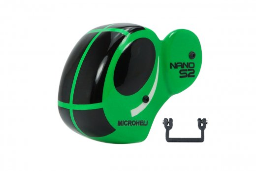Microheli Fiberglas Haube Dragonfly in grün für Blade Nano S2 und Nano S3