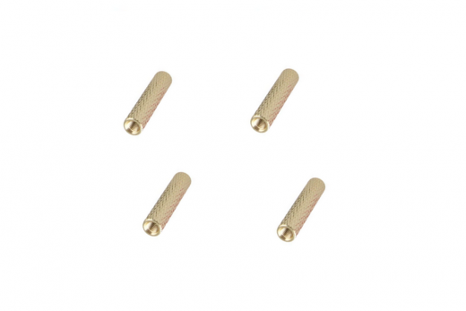 Abstandshalter / Spacer / Standoff M3 Aluminium eloxiert gerändelt in gold 4Stück 20mm