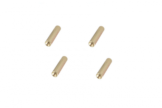 Abstandshalter / Spacer / Standoff M3 Aluminium eloxiert gerändelt in gold 4Stück 15mm