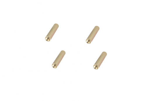 Abstandshalter / Spacer / Standoff M3 Aluminium eloxiert gerändelt in gold 4Stück 10mm