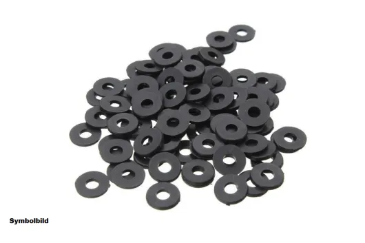 Nylon Unterlegscheiben M3 in schwarz 10Stück