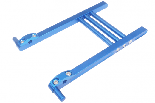 CNC RC Sender Halterung aus Metall in blau