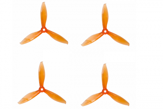 Gemfan FPV Race Propeller FLASH 5149 5,1x4,9x3 in orange transparent
