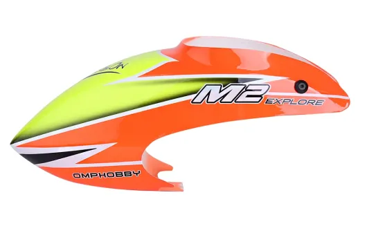 OMPHobby Ersatzteil Kabinenhaube in orange für OMPHobby M2 Explore