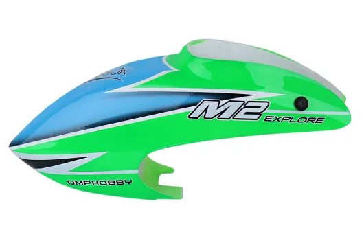OMPHobby Ersatzteil Kabinenhaube in grün für OMPHobby M2 Explore