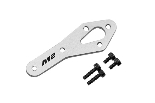 OMPHobby Ersatzteil Heckgehäuseplatte in silber für OMPHobby M2 Explore