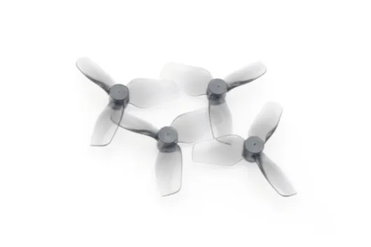 HQ Micro Whoop 3Blatt Propeller 31mm 2xCW und 2xCCW für 0,8mm Welle in grau transparent