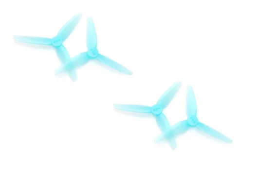 HQ Propeller HeadsUpTinny T3x1,8x3 mit 2mm Welle aus Poly Carbonate in blau transparent je 2xCW+ 2xCCW
