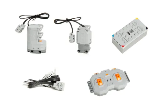 CaDA Klemmbausteine - Rennmotorrad - RC Set RTR mit Fernsteuerung und Antriebsset - 484 Teile