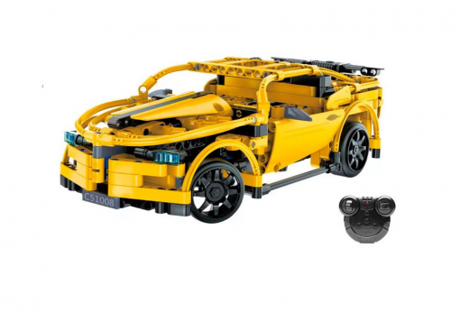 CaDA Klemmbausteine Sport Auto RC Set RTR mit Fernsteuerung und Antriebsset - 419 Teile