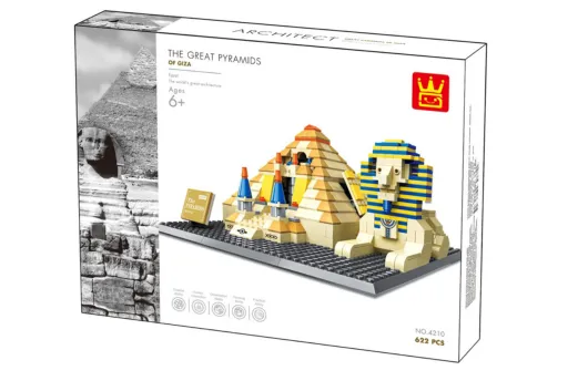 Wange Klemmbausteine - Pyramide von Gizeh Sphinx - 643 Teile