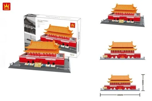 Wange Klemmbausteine - Tor des Himmlischen Friedens Peking - 770 Teile