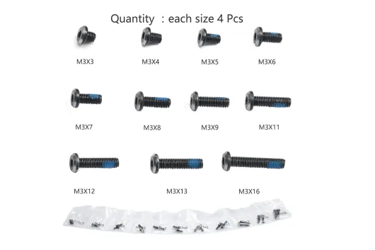Diatone Schraubenset M3 je 4Stück