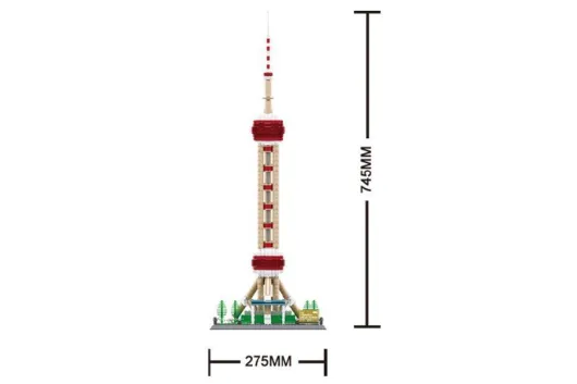 Wange Klemmbausteine - Oriental Pearl Tower Shanghai - 1109 Teile