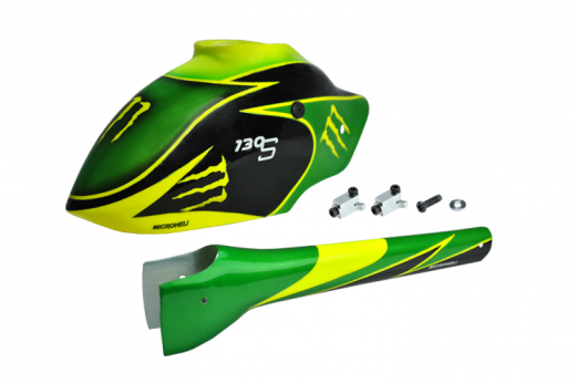Microheli Fiberglas Speedrumpf Green Monster für Blade 130S