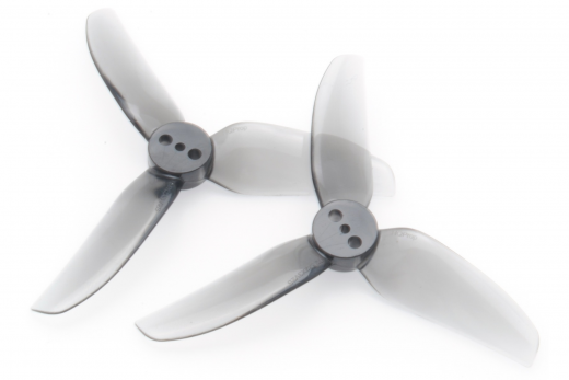 HQ Dreiblatt Propeller T2,5x2x3V2S je 2xCW und 2xCCW für 1,5mm Welle in schwarz transparent