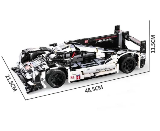 CaDA Klemmbausteine - Sports-Car - optional aufrüstbar mit RC Set - 1586 Teile