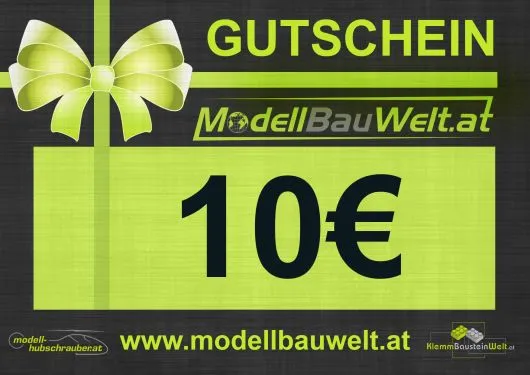 Geschenkgutschein 10€ PDF zum selbst ausdrucken