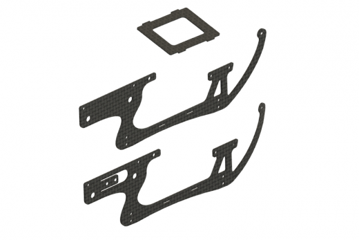 Mikado Seitenteil Carbon rechts+links, LOGO 200