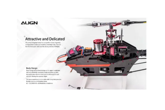 Align T-REX 650X Dominator Combo für 6S mit Starrwellenantrieb