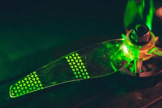 Gemfan Moonlight LED Prop V2 3Blatt Propeller in grün je 4Stück ERSATZPROPELLER ohne Elektronik