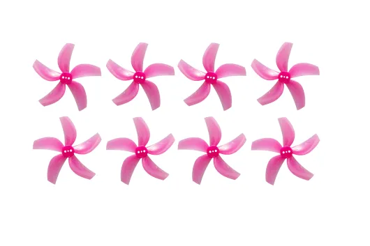 Gemfan D63 Ducted Durable 5Blatt Propeller in pink 2,5" 63mm für 1,5mm Welle 4xCW und 4xCCW
