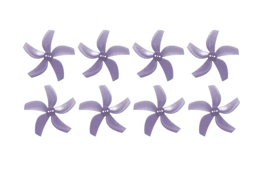 Gemfan D63 Ducted Durable 5Blatt Propeller 2,5" 63mm für 1,5mm Welle violett 4xCW und 4xCCW