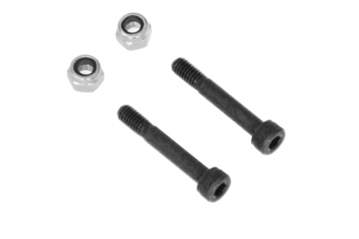 Mikado Innen-Sechskantschraube M4x25mm mit Stoppmuttern je 2Stück